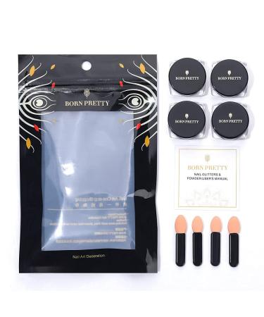 Chrome Powder Manicure Nail Art Decoration Set - BORN PRETTY Metallic Mirror Holographic Pigment - Buy Online on SooperMarket.com