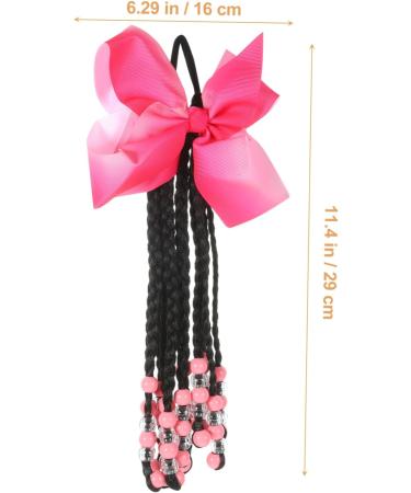 BCOATH Ponytail Beads and Dreadlocks Cosplay Hair Accessory Braided Ponytail Bow Braid Wig Women Braided Hair Extensions Colored Hair Extensions for To Weave Headband Child Chemical Fiber - Buy Online on SooperMarket.com