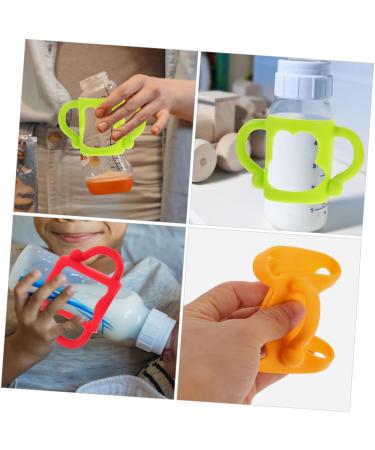 ibasenice 10 Pcs Silicone Bottle Handle Bottle Handles Bottle Accessories Self Feeding Bottle Handle Silicone Bottle Handle Wide Mouth Milk Bottle 13.00X7.00X6.50CMx5pcs Assorted Colorx5pcs - Buy Online on SooperMarket.com