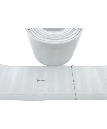 Pure White Deep Pinch Pleat Tape - 20 Yards | High-Quality Drapery Supplies - Buy Online on SooperMarket.com