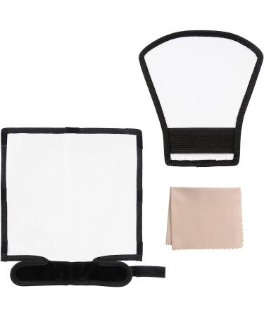 Waka Flash Diffuser Reflector Kit - Bend Bounce Flash Diffuser with Silver/White Reflector for Canon, Nikon & More - Universal Speedlight Mount - Buy Online on SooperMarket.com