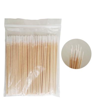100 Pcs Pointed Wooden Handle Cotton Swabs for Makeup Health and Medical Ears 1000 Pcs A01: Pointed