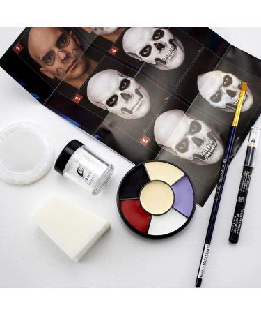 Graftobian Skull Makeup Kit - 11 Piece Set in Multi-colored Palette - Buy Online on SooperMarket.com