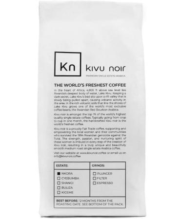 Kivu Noir Specialty Red Bourbon Arabica Coffee - Ground Medium Roast 453g (1 Pack) - Buy Online on SooperMarket.com