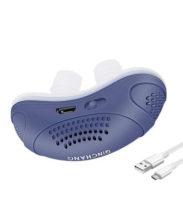 Anti Snoring Devices  Electric Anti Snoring Nasal Dilators  Sleep Snoring Stop Nasal Dilators Anti Snore Nose Vents Plugs for Men and Women Snoring Solution Blue