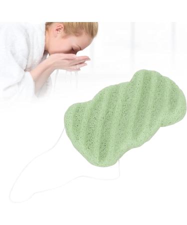 Verdant Touch Exfoliating Face Sponge Plant Fiber Facial Sponge Reusable Exfoliating Face Cleansing Puff Washable Portable Bath Puff Green - Buy Online on SooperMarket.com