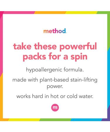 Method Beach Sage Laundry Detergent Packs - 84 Packs, Hypoallergenic & Plant-Based Stain Remover, Works in Hot & Cold Water - Pack of 2 - Buy Online on SooperMarket.com