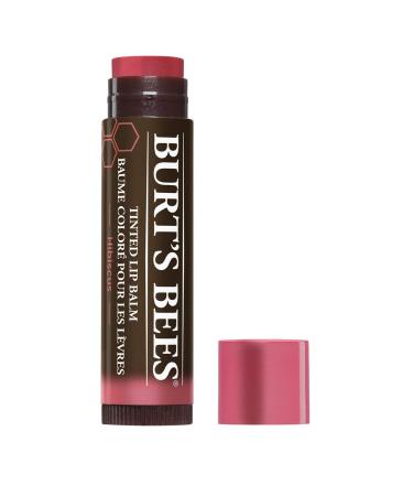 Burt's Bees Natural Tinted Lip Balm 4.25 g - Rose Natural Flavour 4.25 g (Pack of 1)