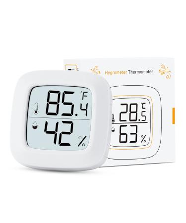 Aggforbl Digital Display Reptile Terrarium Thermometer Hygrometer High-Accuracy Reptile Tank Thermometer and Hygrometer Suitable for Reptiles and Amphibians 200