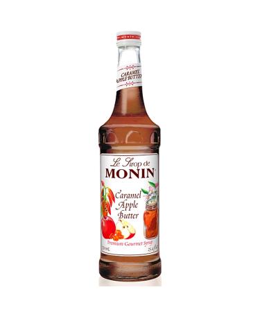 Monin - Caramel Apple Butter Syrup, Buttery Caramel and Cooked Apple Flavor, Natural Flavors, Great for Hot Lattes, Ciders, and Seasonal Cocktails, Non-GMO, Gluten-Free (750 ml) 25.36 Fl Oz (Pack of 1)
