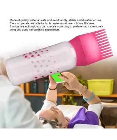 Hair Oil Applicator Brush & Dye Bottle with Comb - 170ml Professional & DIY Hair Color Tool (Rose Red) - International Shipping - Buy Online on SooperMarket.com