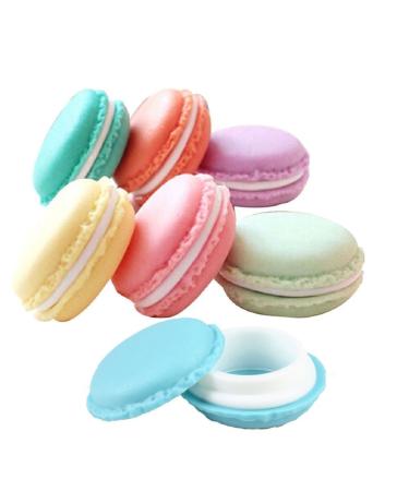 WKTRSM Macaron Doschen Storage Box carrying bag for jewelry medication ring earrings earphones portable medicine headphones box organizer holder pilley (6 pieces)