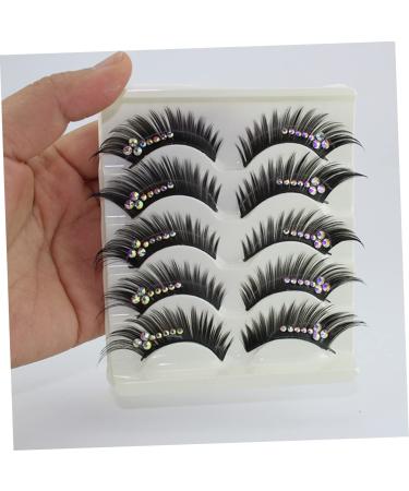 Beavorty 5 Pairs Diamond Eyelashes | Colorful Lash Extensions & Royal Silk False Lashes with Rhinestones | Natural Look Makeup - Buy Online on SooperMarket.com