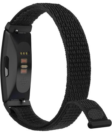 Soft Nylon Bands for Fitbit Inspire 2/Inspire HR - Adjustable Replacement Strap (Black) - Buy Online on SooperMarket.com