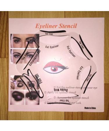 Eyeliner Stencil 6 in 1 Eyeline Guide Template Cat Liner Makeup Tool for Eyes Eyeliners Make-up - Buy Online on SooperMarket.com