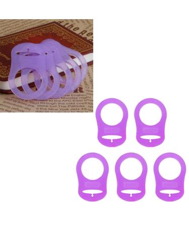 Xinglida Mam Pacifier Adapter Rings - 5 Pack Multi-Color Soft Silicone Baby Pacifier Clips & Holders - Buy Online on SooperMarket.com