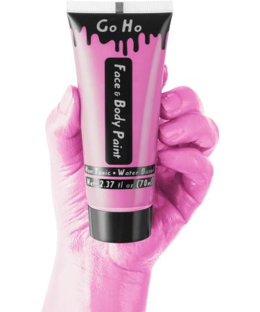 Pink Cream Face Body Paint - 2.37oz 70ml Water Based Makeup for Kids Party, SFX, Cosplay, Halloween - Go Ho Pink Face Painting Kit - Buy Online on SooperMarket.com
