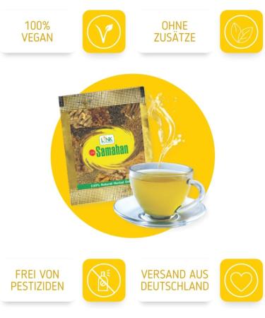Buy Link Natural Samahan Tea 100% Authentic Ayurvedic Herbal Tea Direct Shipping from Germany 25 Bags (100g) - Buy Online on SooperMarket.com