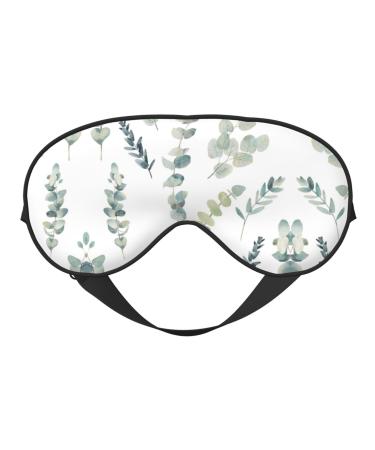 Eucalyptus Leaves Soft Sleep Eye Mask Female Breathable Eye Patch Perfect for Travel and Relaxation
