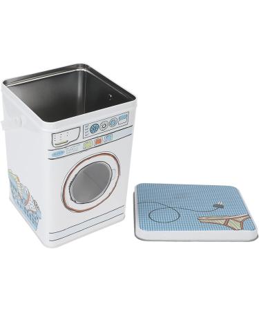 NOVAZEN Metal Laundry Detergent Canister Container Washing Machine Shape Laundry Powder Bin with Large Capacity for Pods Tablets Capsules Powder Detergent - Buy Online on SooperMarket.com