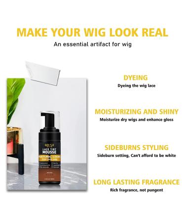 Lace Tint Melting Hair Mousse - Dark Brown | Wig Glue Set for Women Hair Wigs, Toupees, and Hairpieces - Buy Online on SooperMarket.com