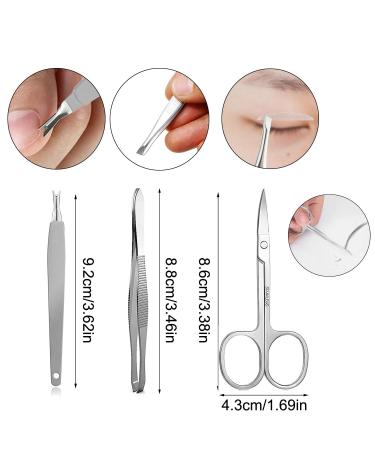Jinpiker Profi Footnail Pliers Set - 12 PCS Stainless Steel Nail Scissors & Tongs for Thick & Ingrown Toenails - Red - Buy Online on SooperMarket.com