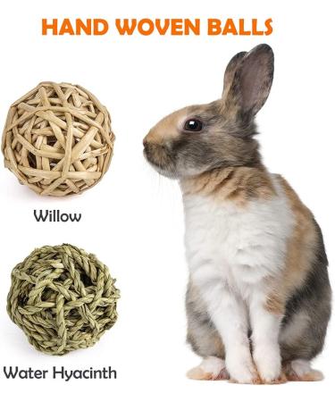 Natural Timothy Hay Sticks for Small Pets - Handmade Rabbit & Guinea Pig Toys - Buy Online on SooperMarket.com