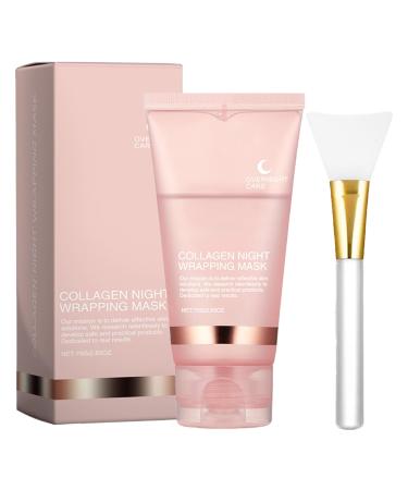 Collag-en Night Wrapping Masque Hydrating Peel Off Face Covers 75g Night Wrapping Facial Sheets Face Skincare For Women Nourishing Face Care For All Skin Types
