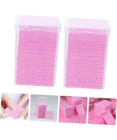 FRCOLOR 1200 Pcs Lint-Free Nail Towels | Pure Cotton Cleaning Paper | Anti-Clogging | 4.8x4.8cm | Pink | Perfect for Nail Salons & At-Home Use - Buy Online on SooperMarket.com
