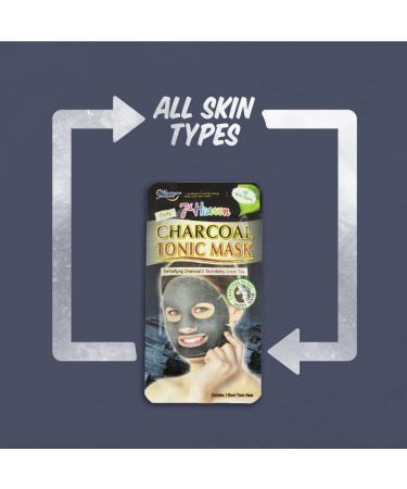 7th Heaven Charcoal Sheet Face Mask with Green Tea & Aloe Vera - Cleansing Detoxifing and Revitalising - Buy Online on SooperMarket.com