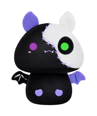 Mewaii 8'' Soft Skeleton Bat Mushroom Pillow Stuffed Animal Plush Plushie Squishy Toy - Cuddly Black Plush for Kids Skeleton Bat 8 Inch