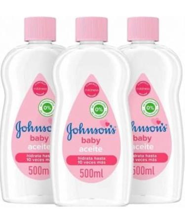 3x Johnson's Baby Oil 500ml (total - 1500ml) 500 ml (pack of 3)