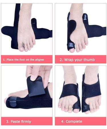 Bunion Corrector Night Splint & Big Toe Separator for Men - Relief from Hallux Valgus | Large Size - Buy Online on SooperMarket.com