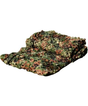 LOOGU Custom Woodland Camo Netting Camping Military Hunting Camouflage Net 6.5 x 10ft, 6.5 x 26ft, 10 x 10ft, 10 x 13ft, 10 x 16.5ft, 13 x 16.5ft, 16.5 x 20ft, 20 x 20ft 6.5x10ft(2Mx3M) Woodland camo
