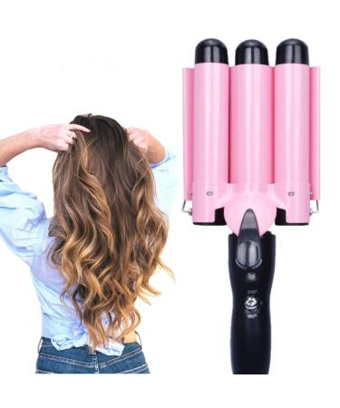 MODVICA 3 Jumbo Barrel Curling Iron Wand 32mm Hair Waver Temperature Adjustable Ceramic Big Waves Hair Crimper (1.25'')