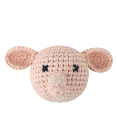Mini Knitted Elephant Heads Pacifier Chain for Newborn Teething Toy - Buy Online on SooperMarket.com