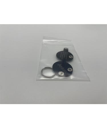 Copter Farm Dog Brand Bag with Engraving | Art Leather & Real Leather | Custom Double-Sided Black Round Tag for Dogs - Buy Online on SooperMarket.com