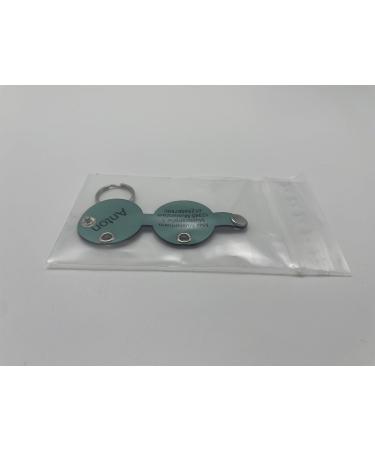 Copter Farm Dog Brand Bag | Engraved Art & Real Leather | Customizable Turquoise Round Collar Bag for Dogs - Buy Online on SooperMarket.com