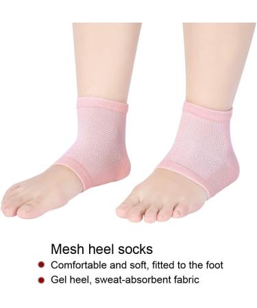 Heel Socks Gel Pads 2 Pair for Plantar Fasciitis Heel Moisturizing Ankle Support Pain Relief Anti-Crack Protector Foot Sleeves Care (Yinhingrkov0s9mbc-02) - Buy Online on SooperMarket.com
