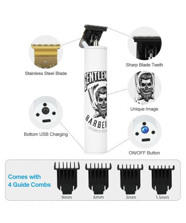 BESTBOMG Electric Clippers - Rechargeable Cordless T-Blade Trimmer & Beard Grooming Kit for Men - Buy Online on SooperMarket.com