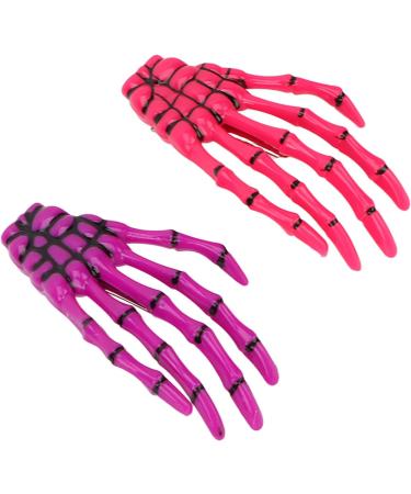 6 Pieces Gothic Skeleton Hands and Bone Hair Clips Fashion Punk Rock Devil Claw Hair Clips Women Girls Hair Accessories - Buy Online on SooperMarket.com