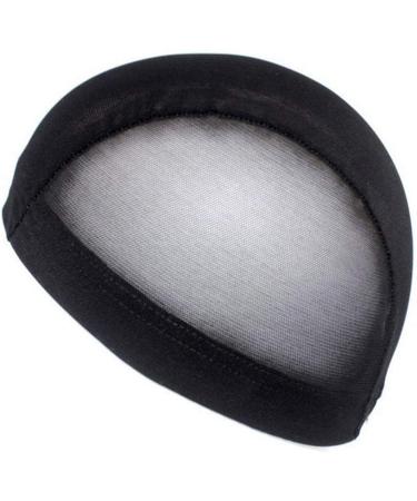 Buy Tosssper Black Mesh Elastic Wig Caps - Open End Fish Net Dome Hat for Women | Perfect Wig Accessories - Buy Online on SooperMarket.com
