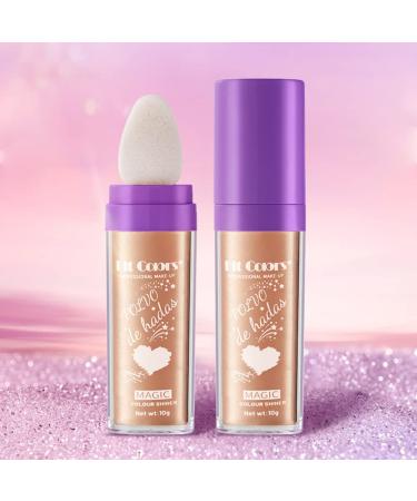 GL-Turelifes Fairy Stick Highlight Powder - Shimmer & Glow with Puff Fairy Bomb - 02 Charm Silver - Buy Online on SooperMarket.com