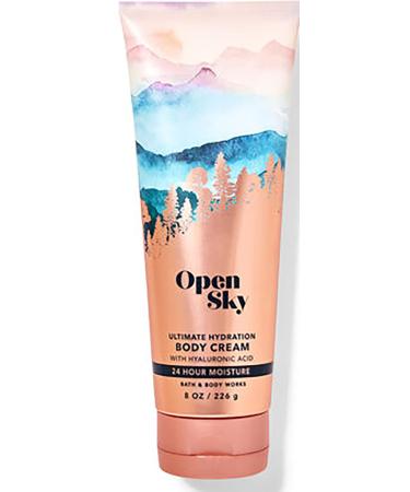 Bath & Body Works Open Sky Signature Collection Ultimate Hydration Body Cream For Women 8 Fl Oz (Open Sky)