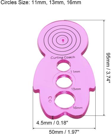 Paper Quilling Curling Coach Tool 2 Pack - Flower Rolling for Art & Craft DIY Projects - Pink - Buy Online on SooperMarket.com