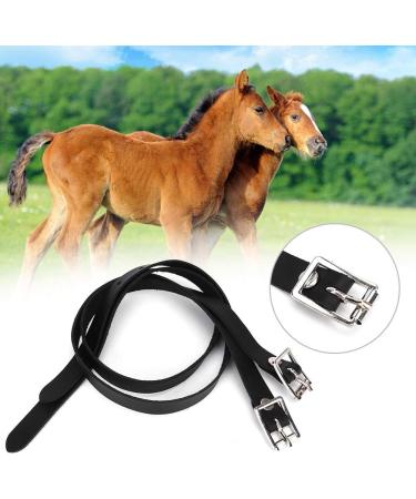 GOTOTOP Spur Leathers 1 Pair 50cm Lengthen Kids Spur Leathers Riding Straps with Stainless Steel Buckle Horse Tool Accessories - Buy Online on SooperMarket.com