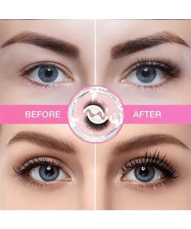 Glazy Boo False Eyelashes | Glazylash Reusable Adhesive Eyelashes | MacyMars Snap-On Lashes - 3pcs - Buy Online on SooperMarket.com