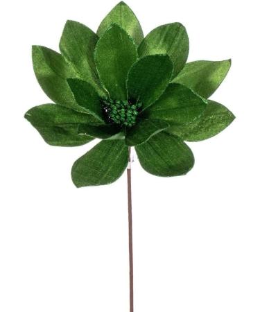 Vickerman 705308-22" Black Velvet Sheen Glitter Trim Poinsettia Spray (4 Pack) (RG223317) - Buy Online on SooperMarket.com