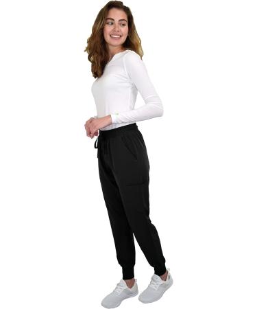 Green Town Women's Medical Nursing Jogger Scrub Pant - GT Performance | Medium | Black - Buy Online on SooperMarket.com