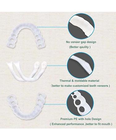 LAMILL DIY Dentures Teeth Veneers for Men and Women - Elastic Tooth Cover - Perfect Smile Solution (2 PCS) - Buy Online on SooperMarket.com
